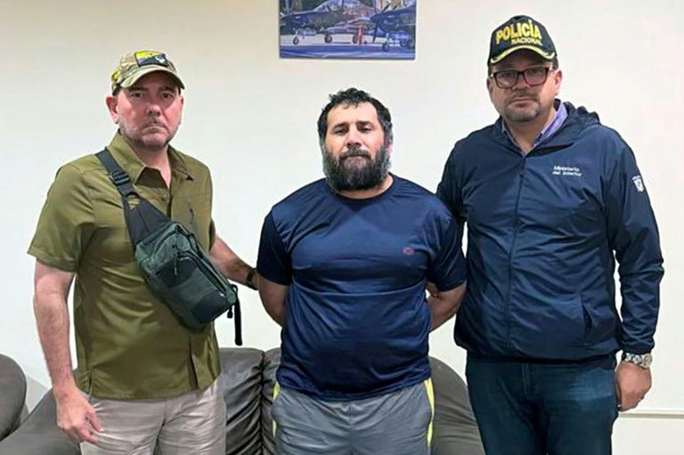 Photo diffusée par l'armée équatorienne du narcotrafiquant Adolfo Macias, alias 
