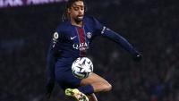 L'attaquant du Paris Saint-Germain Bradley Barcola contre Lille le 16 janvier 2026 à Paris
