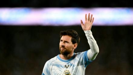 Lionel Messi lors de son dernier match avec l'Argentine le 6 octobre 2026 au stade Monumental de Buenos Aires