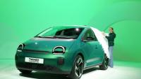 Le véhicule électrique Renault Twingo E-Tech présenté à la presse à Ivry-sur-Seine, en banlieue parisienne, le 31 octobre 2025