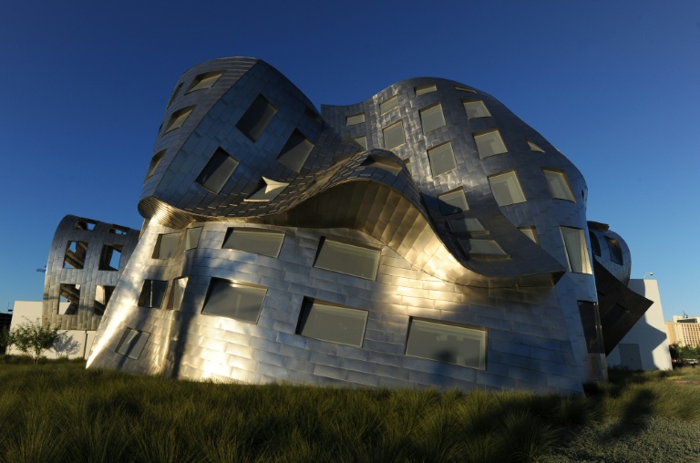 La clinique Lou Ruvo réalisée par l'architecte américano-canadien Frank Gehry, le 12 octobre 2010 à Cleveland, dans le Nevada 