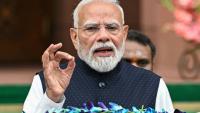 Le Premier ministre indien Narendra Modi s'exprime devant la presse le 20 juillet 2026 à New Delhi