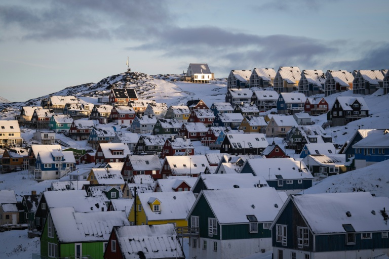 Des maisons à Nuuk, la capitale du Groenland, le 15 janvier 2026 
