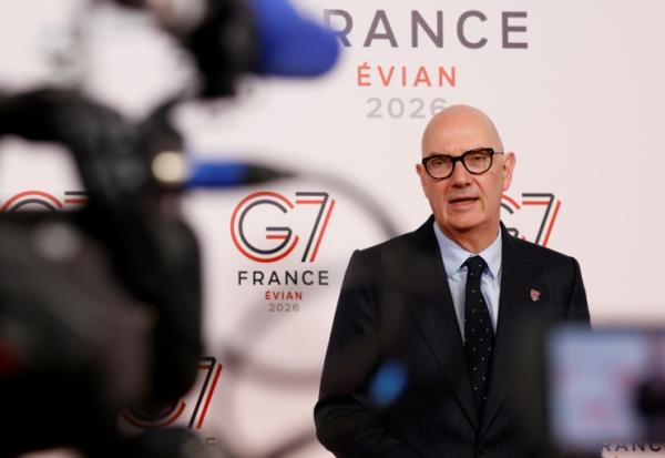 Le ministre de l'Economie, Roland Lescure, juste avant une nouvelle réunion du G7 finances, Paris, le 19 avril 2026