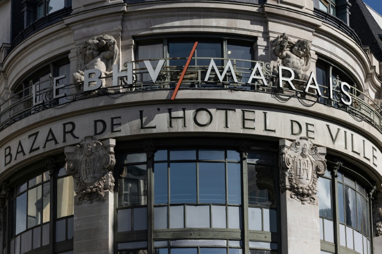 La façade du BHV à Paris le 5 octobre 2025