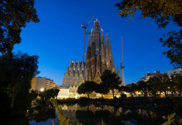La Sagrada Familia de l'achitecte Antoni Gaudi, à Barcelone, le 15 janvier 2026, en Espagne