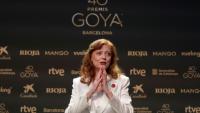 L'actrice américaine Susan Sarandon, à la veille de la 40e cérémonie des Goya, à Barcelone, le 27 février 2026
