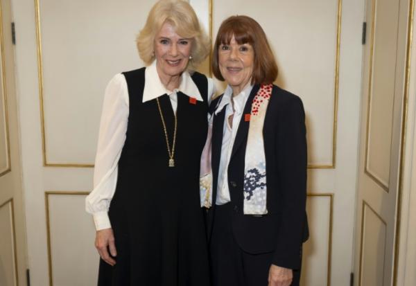 Gisèle Pelicot (d) reçue la reine Camilla à Clarence House, le 23 février 2026 à Londres