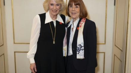 Gisèle Pelicot (d) reçue la reine Camilla à Clarence House, le 23 février 2026 à Londres