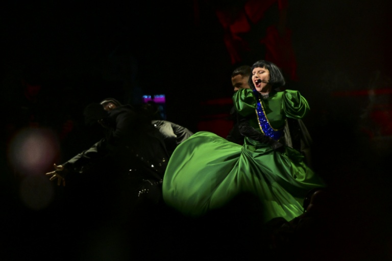 Lady Gaga se produit le 3 mai 2025 à Rio de Janeiro au Brésil