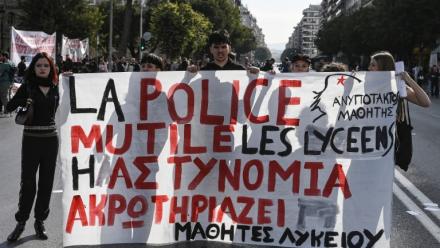 Manifestation pour protester contre le coût élevé de la vie à Thessalonique, en Grèce, le 21 octobre 2026