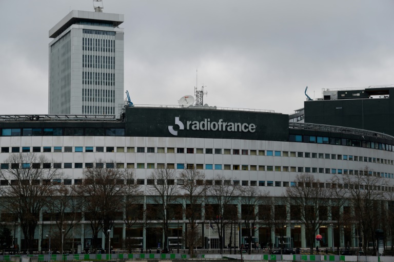 Vue de la Maison de la Radio, le bâtiment qui abrite Radio France, le 23 février 2023 à Paris