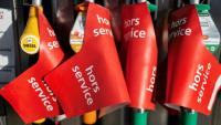 Pompe à essence en rupture de carburants dans une station TotalEnergies à Quimper (ouest de la France), le 23 septembre 2026