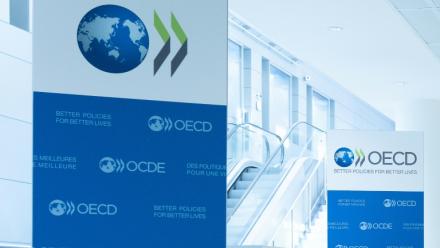 Le siège de l'OCDE à Paris, le 22 septembre 2025