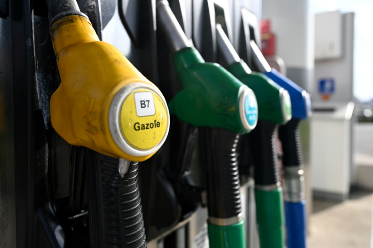 Des pompes à carburant dans une station-service à Thionville, dans le nord-est de la France, le 9 mars 2026