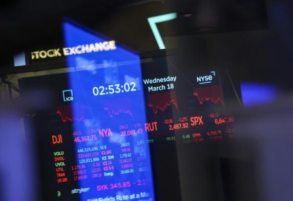 La Bourse de New York, le 18 mars 2026