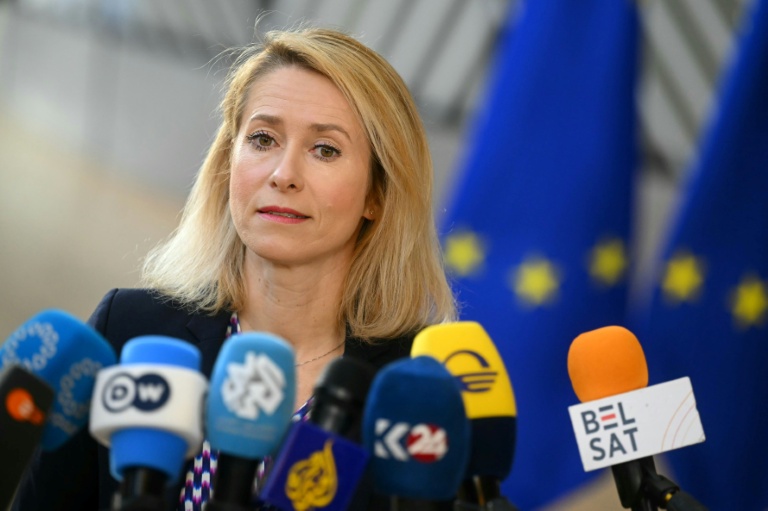 La cheffe de la diplomatie européenne Kaja Kallas à Bruxelles, le 16 mars 2026