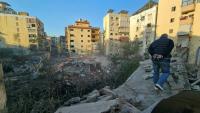 Dans les quartiers sud de Beyrouth, après une frappe aérienne israélienne, le 24 mars 2026