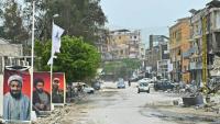 Destructions dans la ville de Nabatieh, dans le sud du Liban, le 18 avril 2026