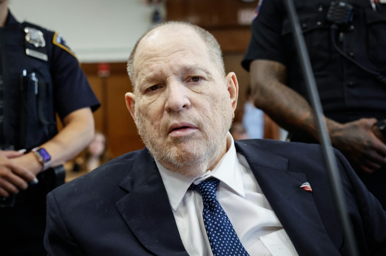 L'ancien producteur d'Hollywood Harvey Weinstein lors d'une audience devant la cour suprême de l'Etat de New York, le 12 mai 2026
