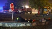 Des pompiers mobilisés contre un incendie dans les Landes, le 13 août 2026 à Luglon