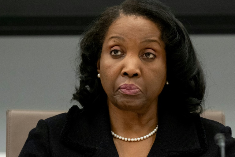 La gouverneure de la banque centrale des Etats-Unis (Fed), Lisa Cook, le 25 juin 2025 à Washington