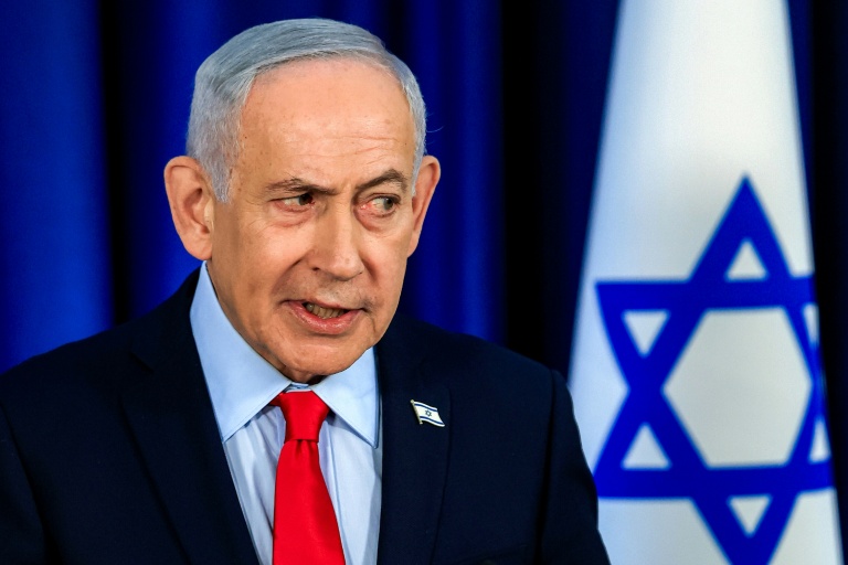 Le Premier ministre israélien Benjamin Netanyahu lors d'une conférence de presse le 19 mars à Jérusalem