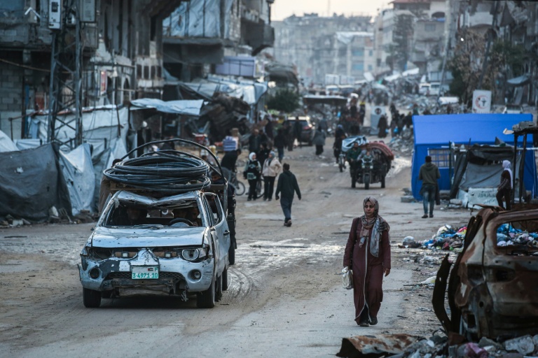 Le quartier d'Al-Saftawi, à l'ouest de Jabalia, dans le nord de la bande de Gaza, le 10 décembre 2025