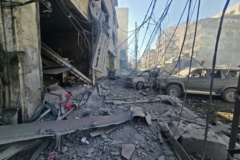 Les dégats après une frappe aérienne israélienne à Tyre le 31 mai 2026