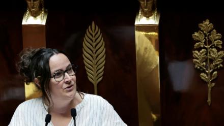 La députée LFI Elise Leboucher à l'Assemblée nationale, le 15 juillet 2026 à Paris