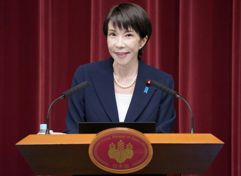 La Première ministre japonaise, Sanae Takaichi, lors d'une conférence de presse à Tokyo, le 19 janvier 2026