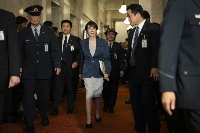La Première ministre du Japon Sanae Takaichi à la Chambre des réprésentants  à Tokyo, le 5 octobre 2026