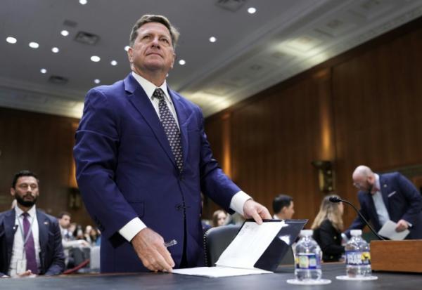 Jay Clayton lors de son audition au Sénat, le 15 juillet 2026 à Washington