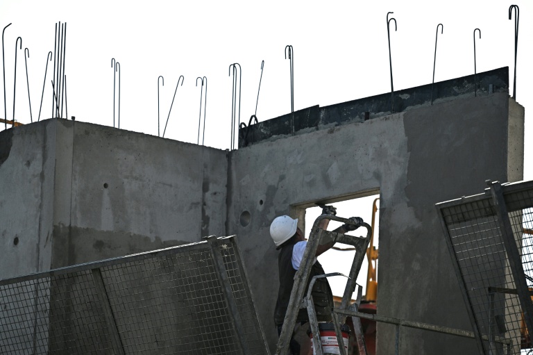 Chantier de construction, à Beziers, dans l'Hérault, le 16 octobre 2025.