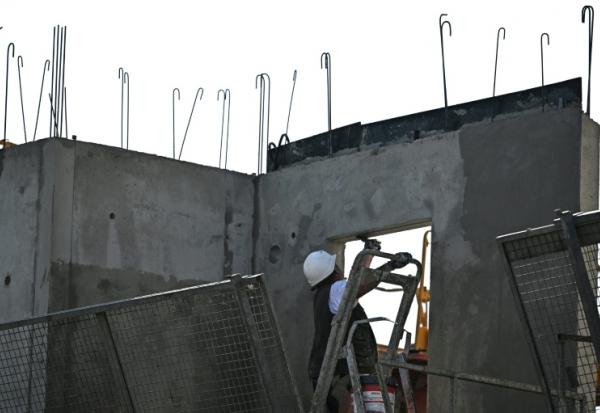 Chantier de construction, à Beziers, dans l'Hérault, le 16 octobre 2025.