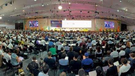 Session plénière de la COP30 à Belem, Brésil, le 22 novembre 2025