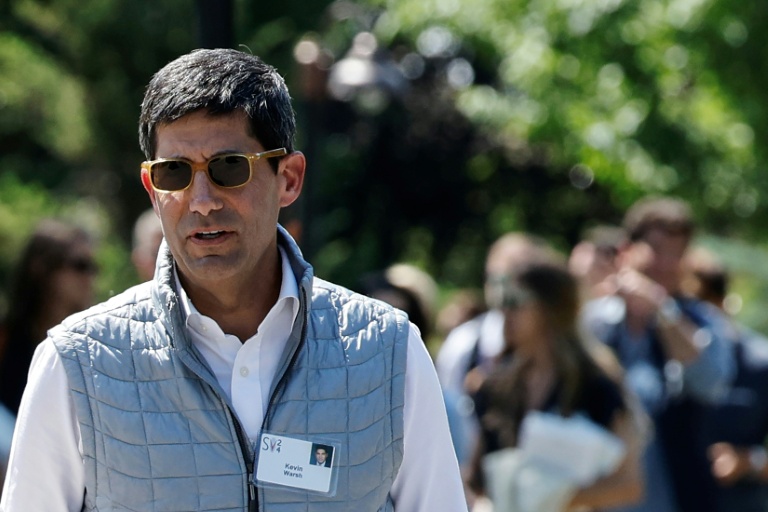 Kevin Warsh, désigné par le président Donald Trump comme son candidat pour diriger la Réserve fédérale américaine, le 10 juillet 2024 à Sun Valley, dans l'Idaho
