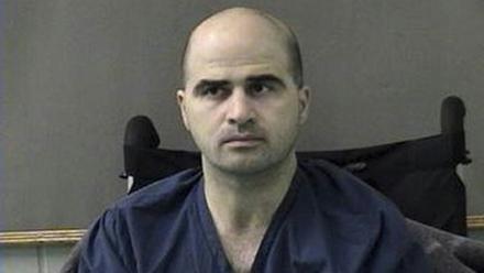 Photo publiée le 9 avril 2010 par le bureau du shérif du comté de Bell montrant Nidal Hasan après son transfert à la prison du comté de Bell, à Belton, au Texas