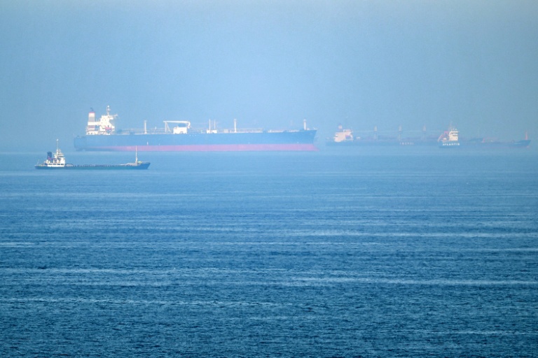 Des bateaux cargo au large du Port De Khor Fakkan dans le golfe d'Oman, le 19 juin 2026