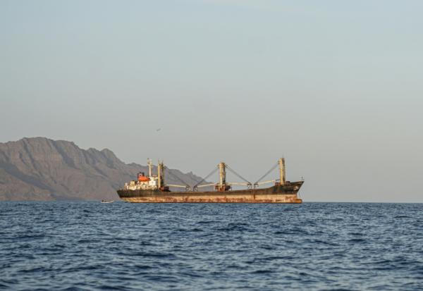 Un navire à l'ancre dans le détroit de Bab al-Mandeb, le 12 septembre 2026