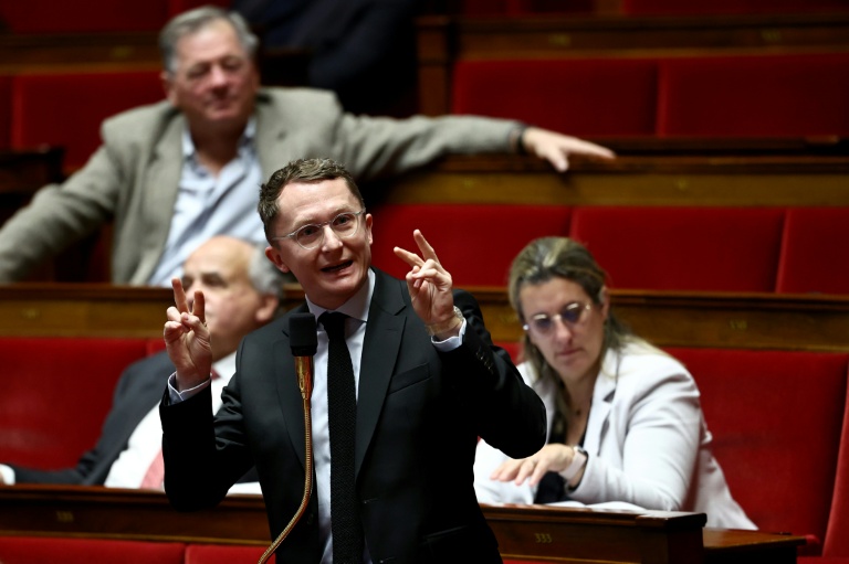 Le député Renaissance Paul Midy, le 15 janvier 2026 à l'Assemblée nationale à Paris