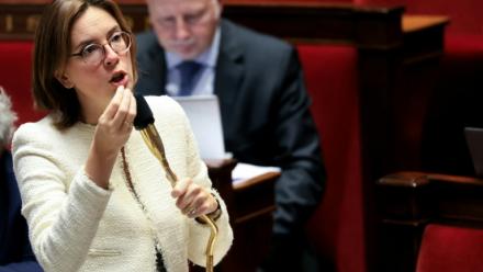 La ministre des Comptes publics Amélie de Montchalin à l'Assemblée nationale, à Paris, le 17 novembre 2025