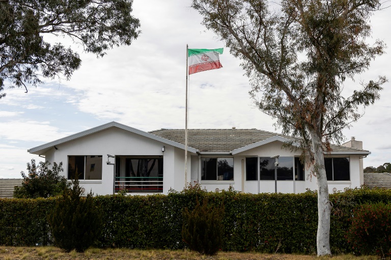 L'ambassade d'Iran à Canberra, le 26 août 2025 en Australie