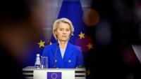 La présidente de la Commission européenne, Ursula von der Leyen, à Riga, le 29 août 2025