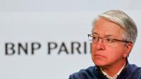Jean-Laurent Bonnafé, directeur général de BNP Paribas, assiste à la présentation des résultats annuels du groupe bancaire à Paris, le 4 février 2025