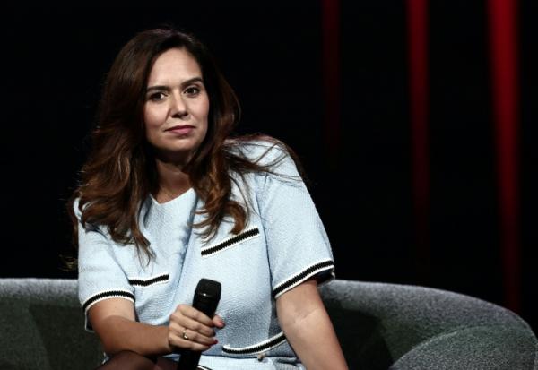 L'eurodéputée Reconquête Sarah Knafo, à Paris le 25 novembre 2025