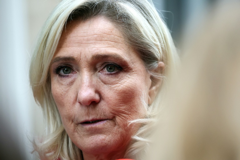 Marine Le Pen à Paris, le 3 octobre 2025