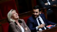 Marine Le Pen et Jean-Philippe Tanguy, le 30 octobre 2025 à l'Assemblée nationale à Paris