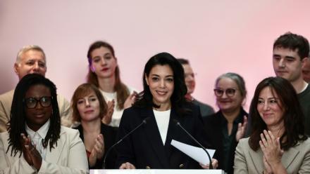 La députée LFI Sophia Chikirou annonce sa candidature aux municipales à Paris, le 14 novembre 2025