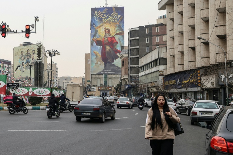 Dans une rue de Téhéran, le 7 février 2026